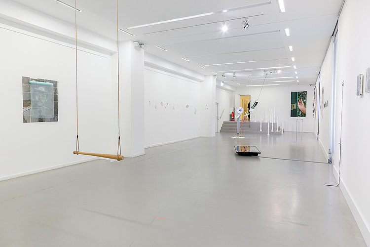 Ansicht der Ausstellung "Das, was drin war...". Foto von Andree Thielemann.